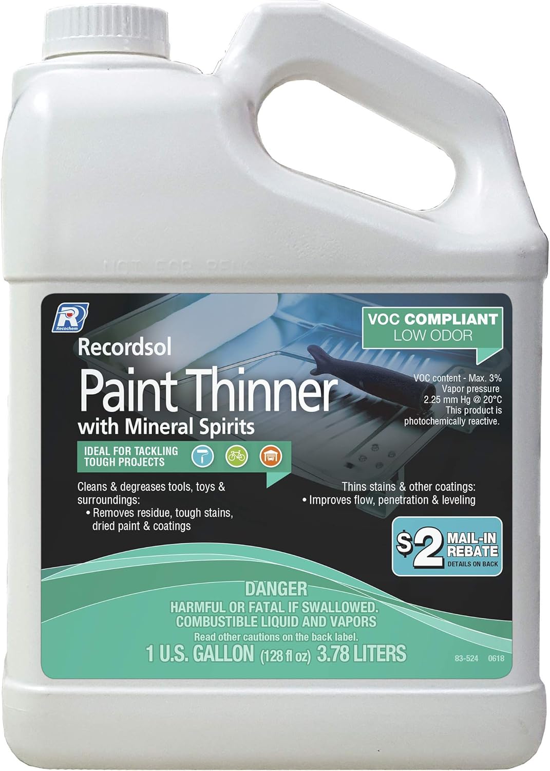 Recochem rza222 rzs222 Light, Black, 128 Fl Oz