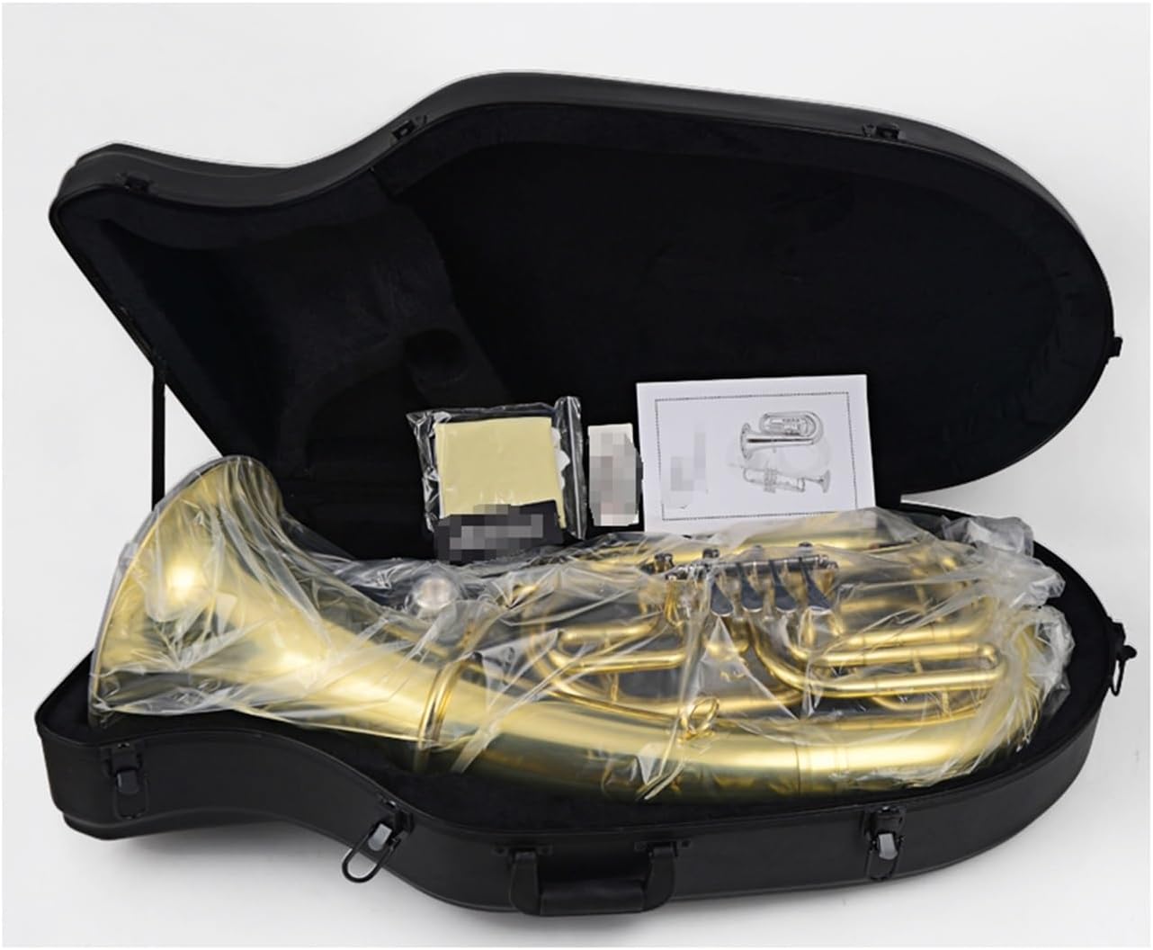 Beginner euphonium Flat Key Euphonium Playing Instrument Gold And Silver(Gold)