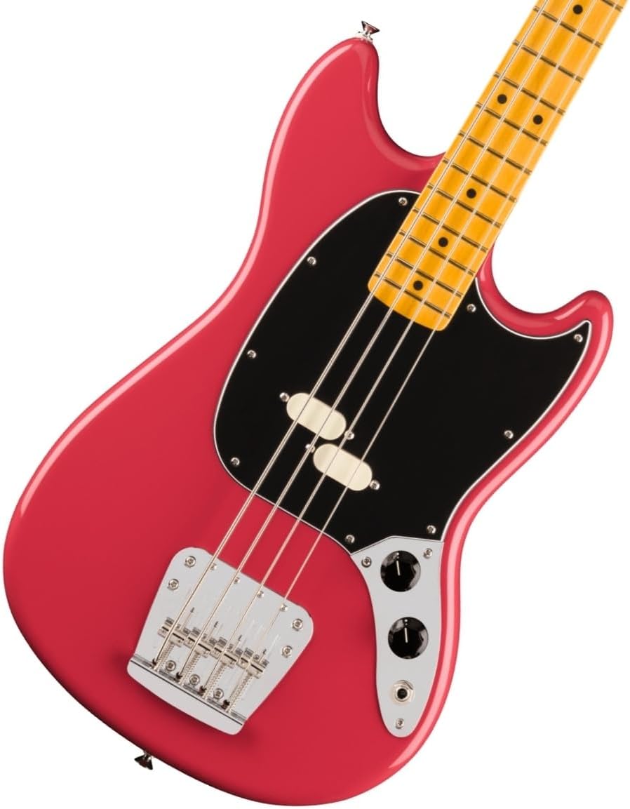 Fender American Professional Classic Mustang Bass - Faded Dakota Red, Maple Fingerboard