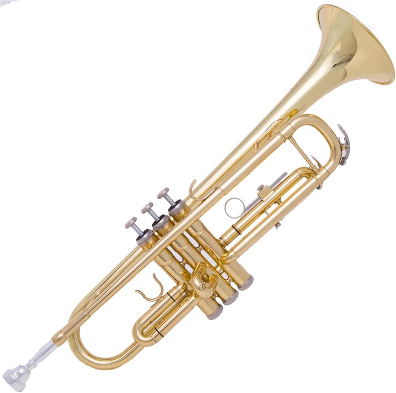 KESHUO B-Flat Alto Trumpet Instrument Brass Lacquer Gold Beginner Band Trumpets