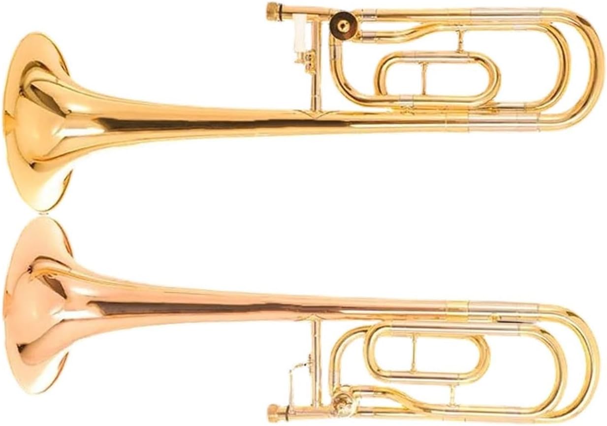 Adult Trombone Instrument Phosphor Bronze Gold Brass Instrument With Mouthbox In The Key Of Bb F Tenor Trombone(Phosphorus)