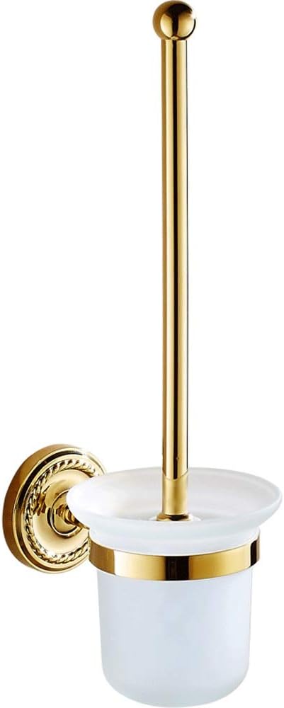 Toilet Brush and Holder, Charcoal Stainless Steel Toilet Brush for Bathroom Storage and Organization - Space Saving, Sturdy, Toilet Cleane