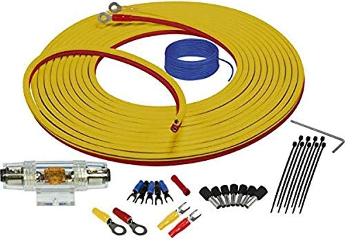 Stinger SEA4287 Marine Complete Amplifier Installation Kit 7-Meters of 8 Gauge Power + Ground