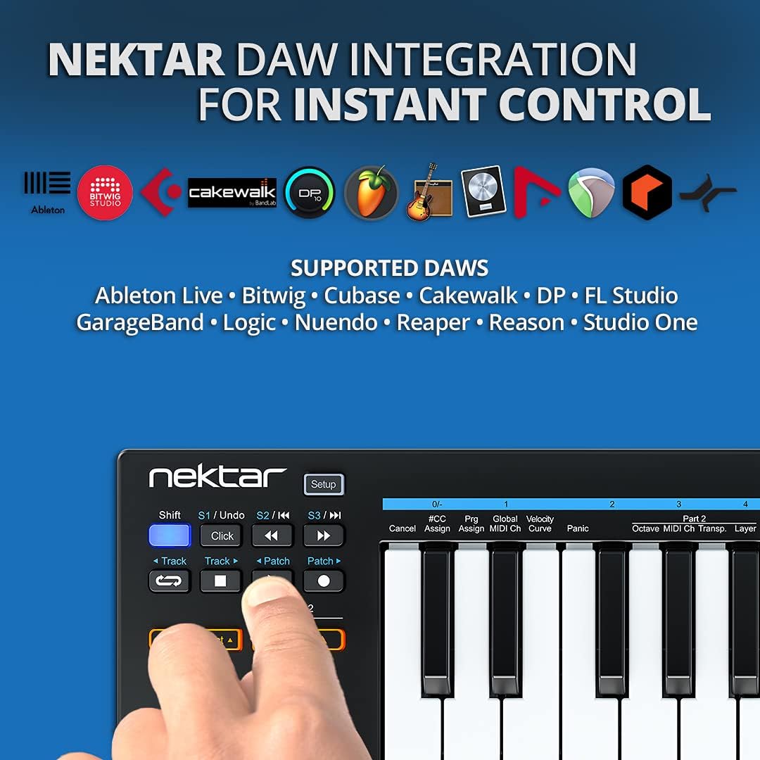 Nektar Impact GX Mini USB MIDI Controller, 25-Key
