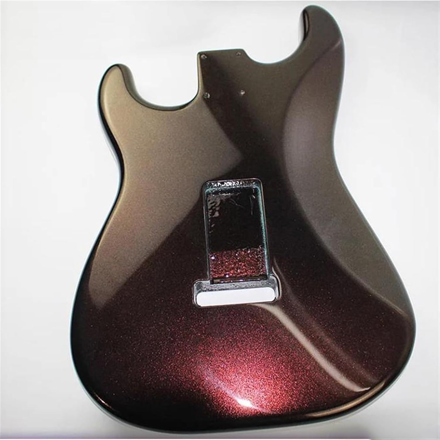 Guitar Body Guitar Replacement Parts Electric Guitar Body Glitter Particles Alder Wood For Guitar Purple And Red