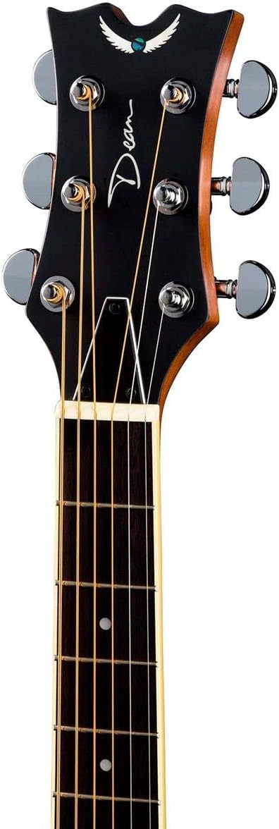 Dean Resonator Cutaway/Electric Natural Mahogany Guitar