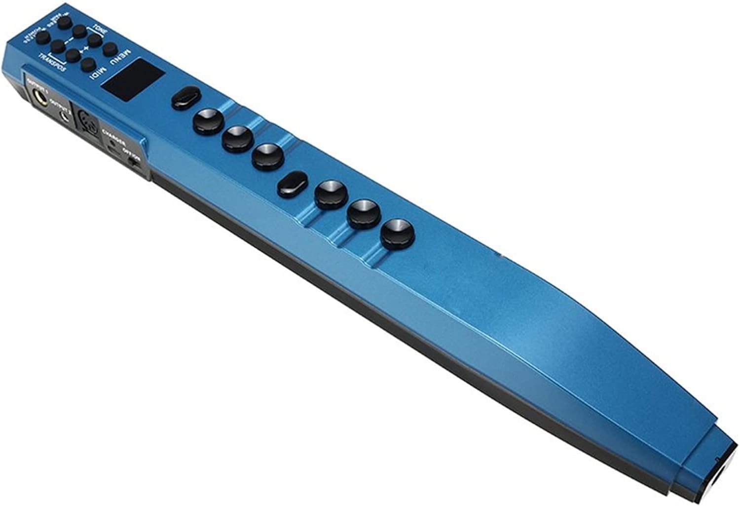 KESHUO Electric Saxophone Digital Wind Instrument Concert Music Training Beginner Beginner Amateur Child Early Education Brass Sax Beginners Kit (Color : Blue)