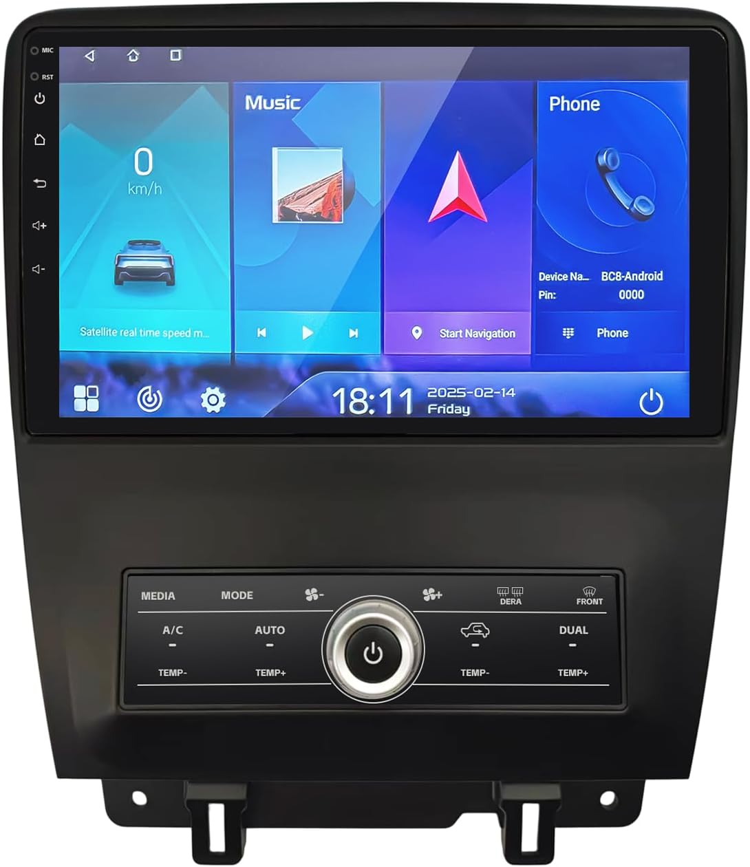 2+64G Car Radio for Ford Mustang 10 inch Touch Screen 2010 2011 2012 2013 2014 Stereo,Wireless Carplay/WiFi/Bluetooth/EQ Audio/Andriod Auto/AM/FM/AHD Camera
