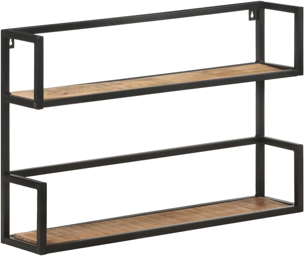 Industrial Style Wall Shelf,Floating Shelves,Wall Storage Shelves,Wall Mounted Shelf Organizer Display Shelf,for Living Room,Bedroom,Kitchen,Office,31.5