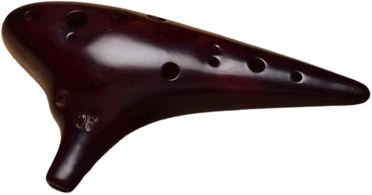 High Pitch G Key 12 Hole Ocarina Smoked Wind Instrument Professional Performance Beginner Adult