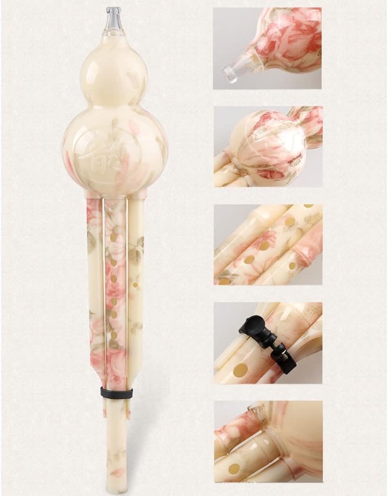 Flutes Musical Instruments Holding A Cucurbit C Lowered B Adjusted Cucurbits Children and Adults Beginners Playing Bakelite Three Wind Instruments for Elders, People Who Love Music