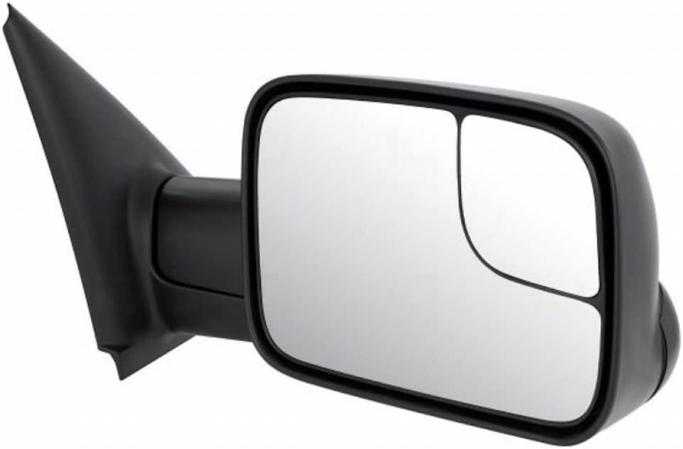 For Dodge Ram 2500/5500 2011 2012 Towing Mirror Passenger Side | Power | Textured Black | Heated | Replacement For CH1321409 | 55077444AH, 55077444AO