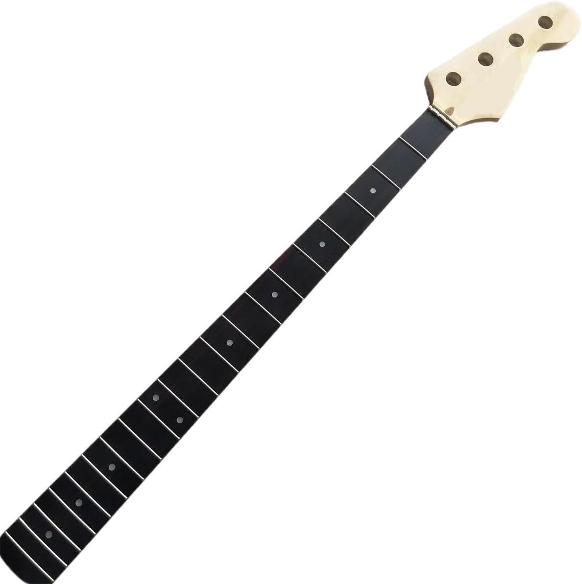 4 String Jazz Bass Guitar Neck 20 Fret 34 Inch Rosewood Fingerboard Dot Inlay