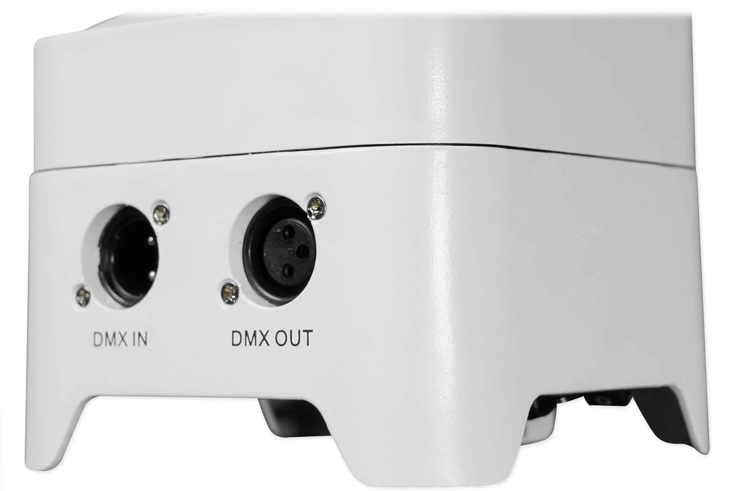 Rockville Best PAR 50 White Bundle: (2) Rechargeable Par Wash Up-Lights with Wireless DMX RGBWA+UV, ROCKFORCE W4 384 Channel Wireless DMX Lighting Controller with MIDI, 3-Items