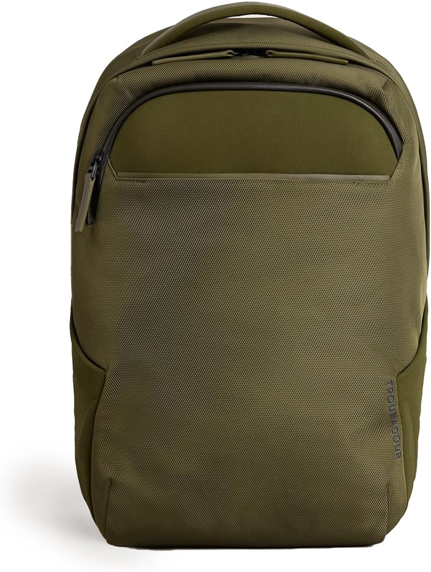 Troubadour Neo Backpack - 22L Lightweight Laptop Backpack - Ergonomic & Water Resistant - Versatile Style for Work and Travel - Bronzed Olive