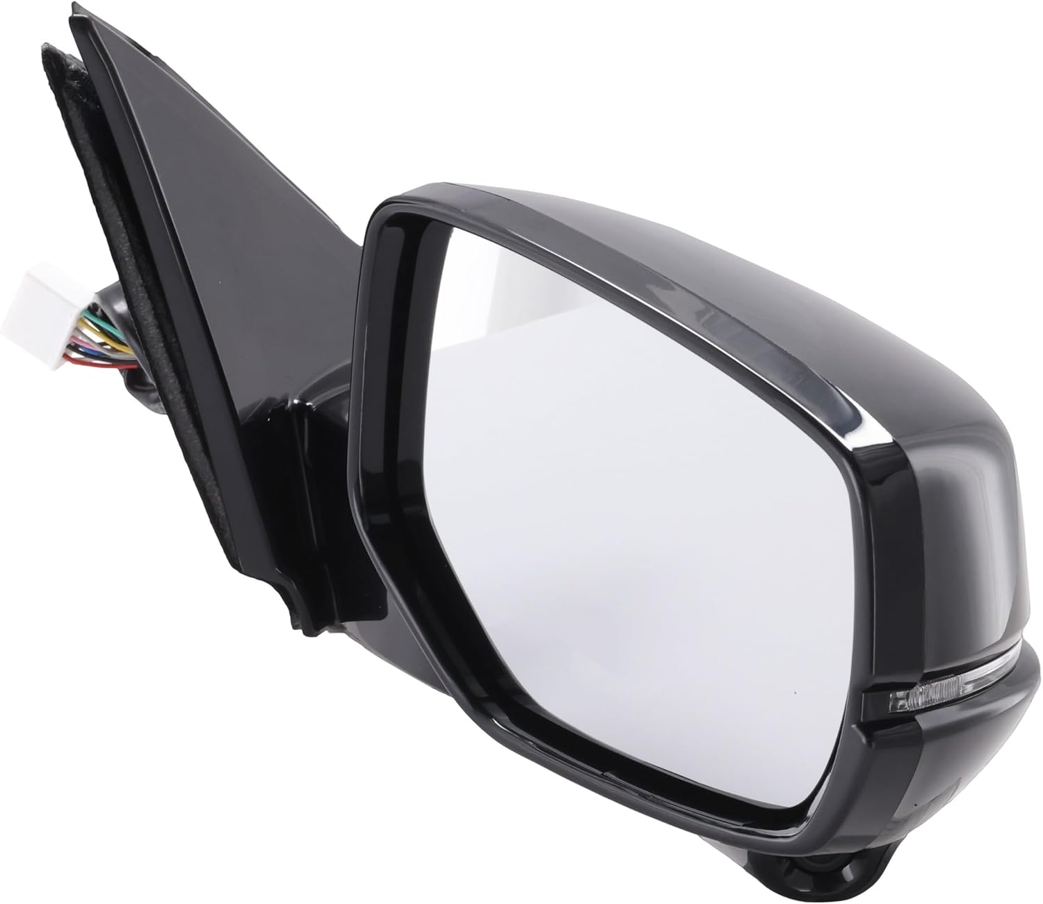 JC Whitney Passenger Side Power Heated Mirror for Honda Accord 2013-2017 With Signal Light Paintable Sedan, Models With Camera