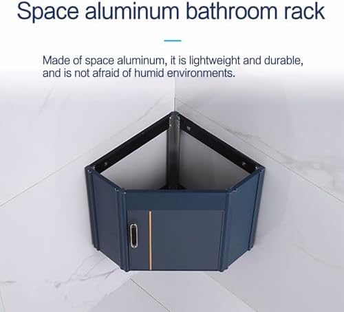 Corner Ceramic Bathroom Sink with Vanity Cabinet, Wall Mount Design, Space-Saving Storage Container, Complete Set with Faucet & Drain (White, 38cm/15in)