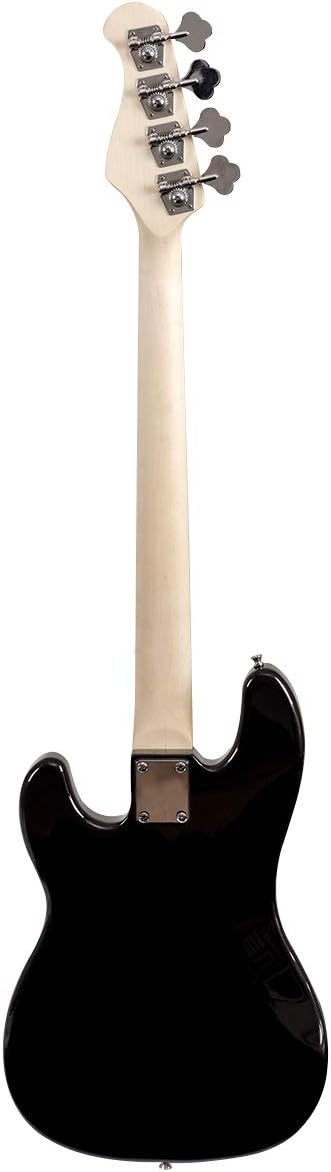 Costzon Full Size Electric 4 String Bass Guitar for Beginner Starter Complete Kit, Rose Fingerboard and Bridge, w/Two Pickups & Two Tone Control, Guitar Bag, Strap, Guitar Pick, Amp Cord (Black Bass)