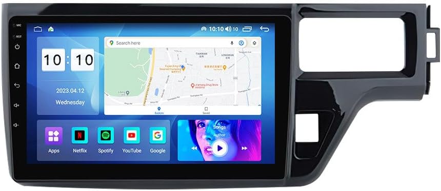 Android Car Stereo for Honda Stepwgn 5 2015-2021 RHD,10 inch IPS Touchscreen with Upgrade Wireless CarPlay & Android Auto,WiFi/GPS,Support SWC and Subwoofer,8-Core 8G+256G