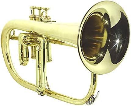SHREYAS BRASS FINISH FLUGLE HORN 3 VALVE FLUGELHORN BRASS FLUGLEHORN
