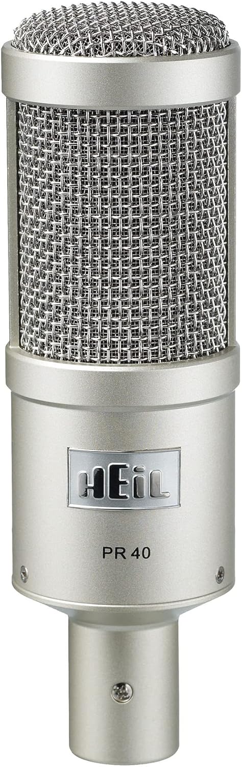 Heil PR 40 Dynamic Microphone for Streaming, Podcast, Recording, and Broadcast, XLR Microphone for Live Music, Wide Frequency Response, Smooth Sound, Superior Rear Noise Rejection - Champagne