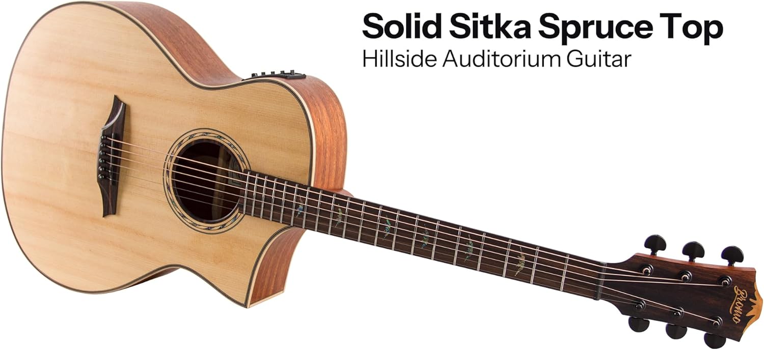 Bromo BAT 4CE SG Solid Top Dreadnought Acoustic Guitar