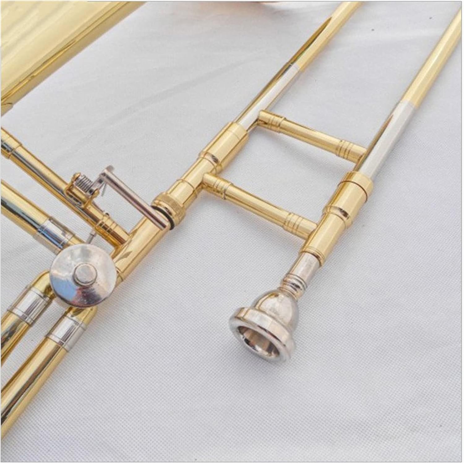 Student Trombone Trombone Tenor Bb/F Key Great Technique Sound Professional Brass Body Trombone Kit