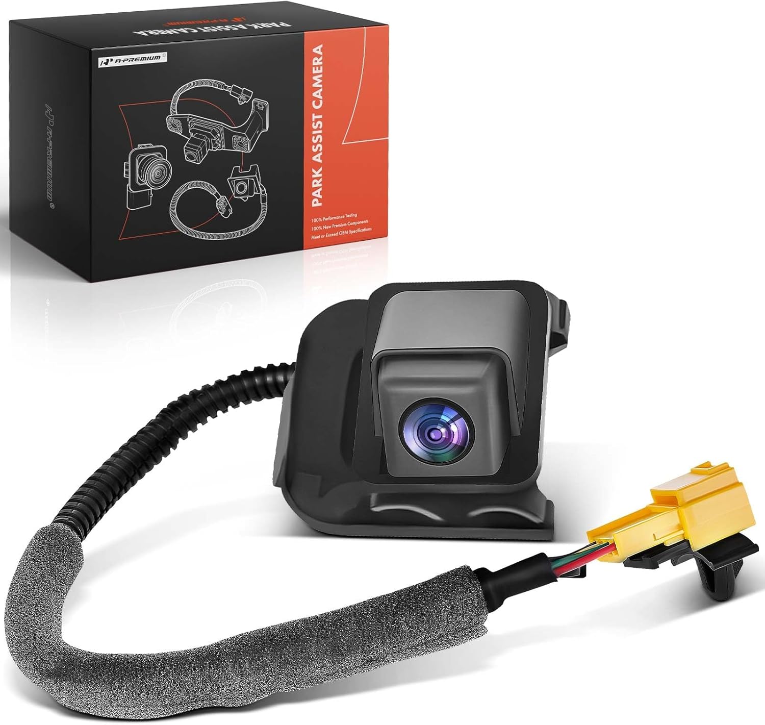 A-Premium Park Assist Camera Rear View Backup Reverse Camera Compatible with Select Kia Models - 2011-2013 Forte, 2011-2013 Forte Koup, 2012-2013 Forte5 - Replace# 957601M600