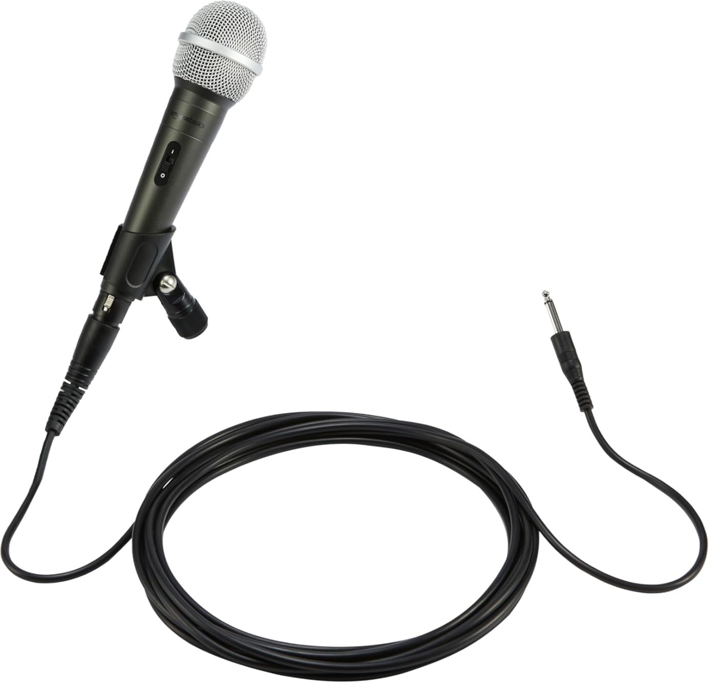 Amazon Basics Dynamic Microphone - Professional Vocal Mic with Cable for Karaoke, Podcasting, Live Performance (Pack of 12)