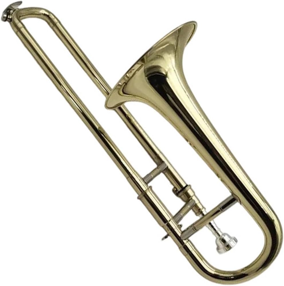 Adult Trombone Instrument B Major Trombone Brass Plated With Box Gloves Instrument