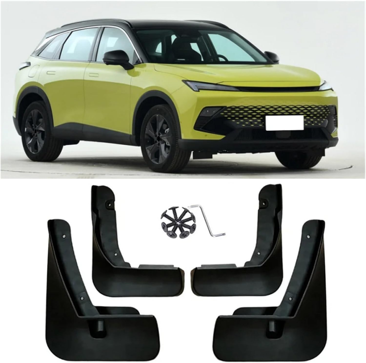 Car Mudguard Compatible for BAIC Beijing X55 II 2024 Mud Flaps Mudguards Splash Guards Front Rear Fender Mudflaps Accessories