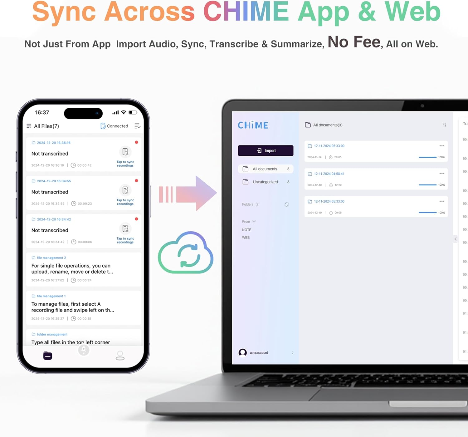 AI Voice Recorder, Voice Recorder with No Fee for Transcribe & Summarize, Empowered by ChatGPT, APP and WEB Sync, Support 107 Languages, 64GB Memory,Digital Voice Recorder for Meetings/Calls-Dark Gray