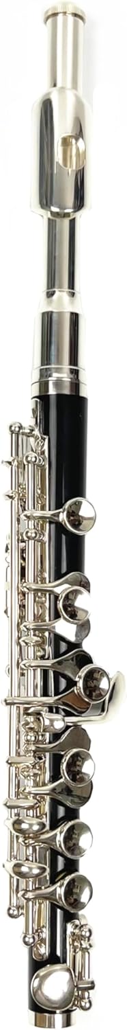 Half-size Flute Piccolo Cupronickel Silver Plated C Key Tone 16 Holes Piccolo w/Stick Case Screwdriver Woodwind Instruments