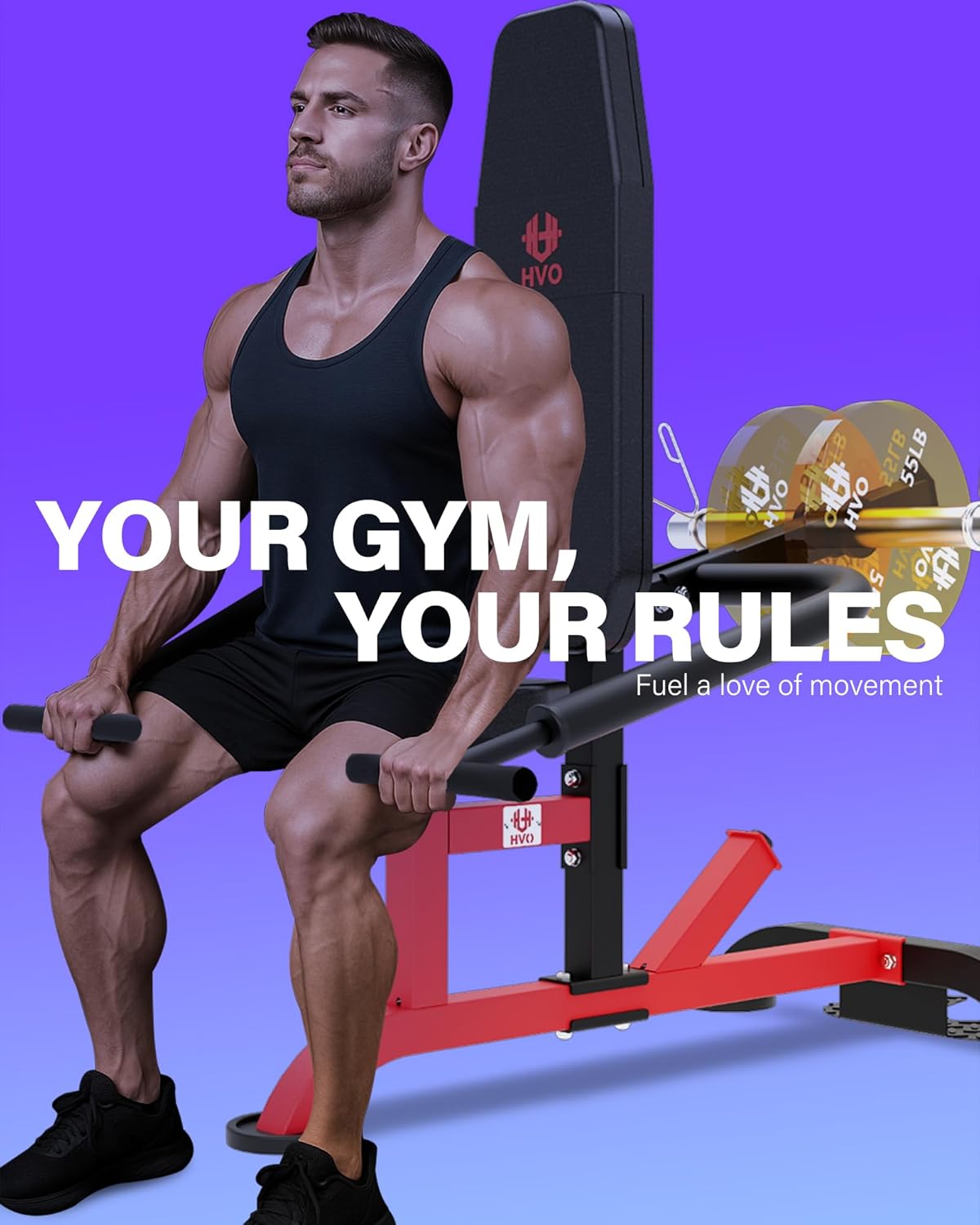 HVO Seated Dip Machine Tricep: Dip Machine Exercise for Biceps Plate Loaded Home Gym Strength Training Equipment