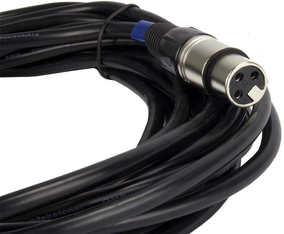 NEW! CHAUVET (4) 25' & (4) 10' Male to Female 3 Pin DMX Lighting Effect Cables