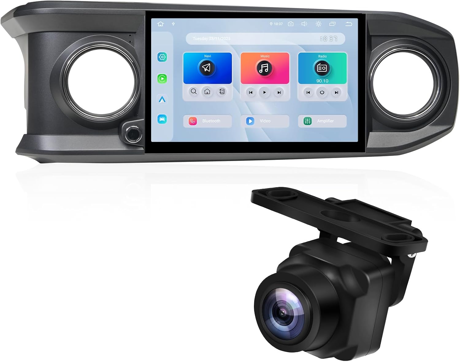 Dasaita 8+256GB Head Unit for Toyota Tacoma 2016-2023 with AHD 1080P Camera, Universal Front or Rear View, Support Wireless Carplay Android Auto, 8-Core Android 13 GPS Navigation Car Stereo Radio