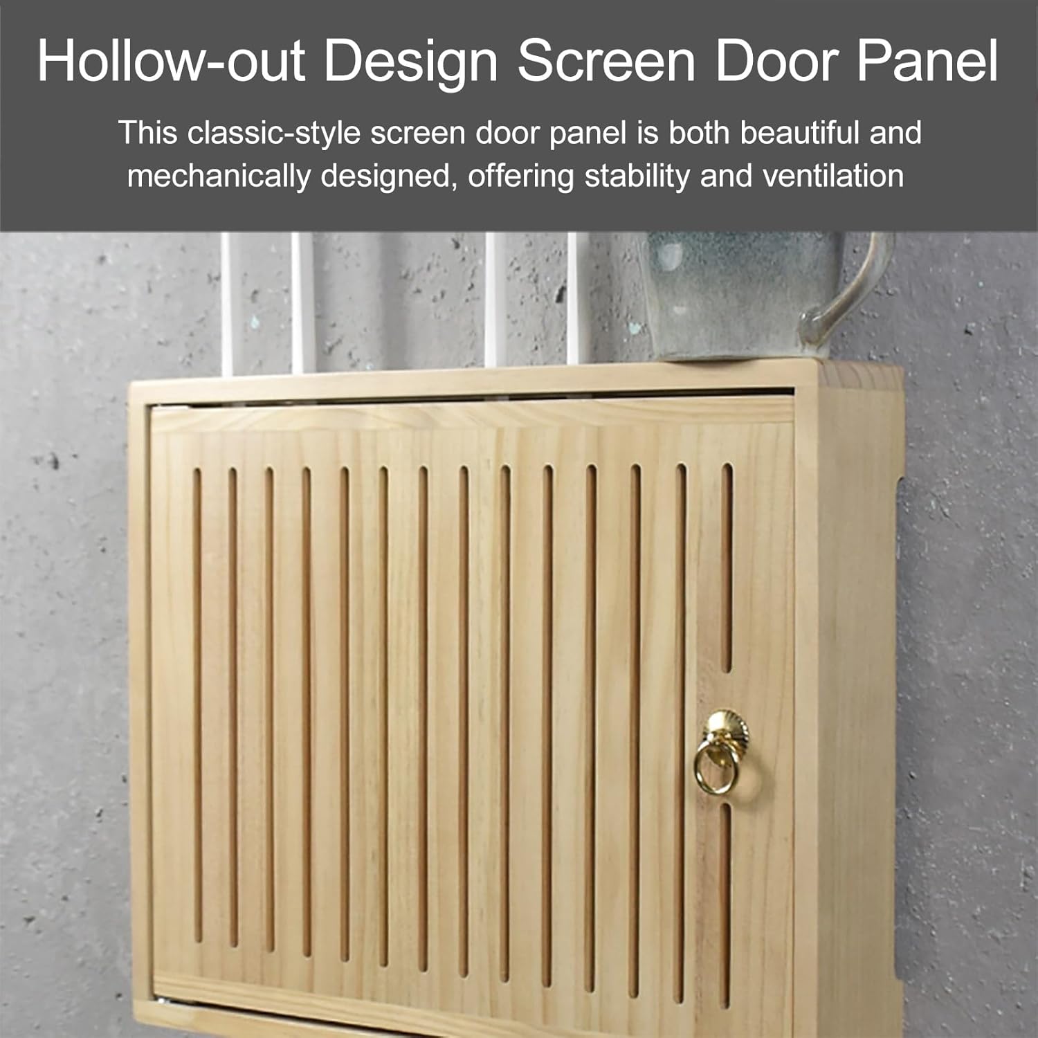 Wall Mounted WiFi Box Hider, Projector Shelf, Power Strip Cable Management Hider Rack by Solid Wood, Router Cabinet for Wall, Office and Home(Black,19.5 * 3.5 * 16.8in)