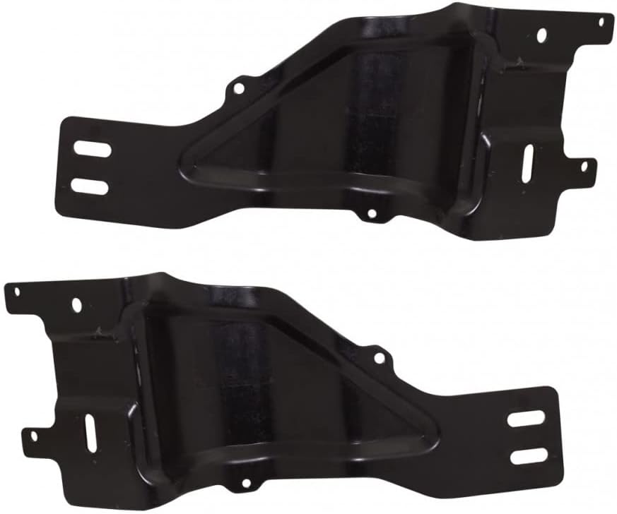 for Ford F-250/F-350/F-450 Super Duty 2017 2018 2019 Bumper Bracket Driver and Passenger Side Pair | Front | Outer | High Strength Steel | CAPA | FO1066195, FO1066195C, FO1067195, FO1067195C