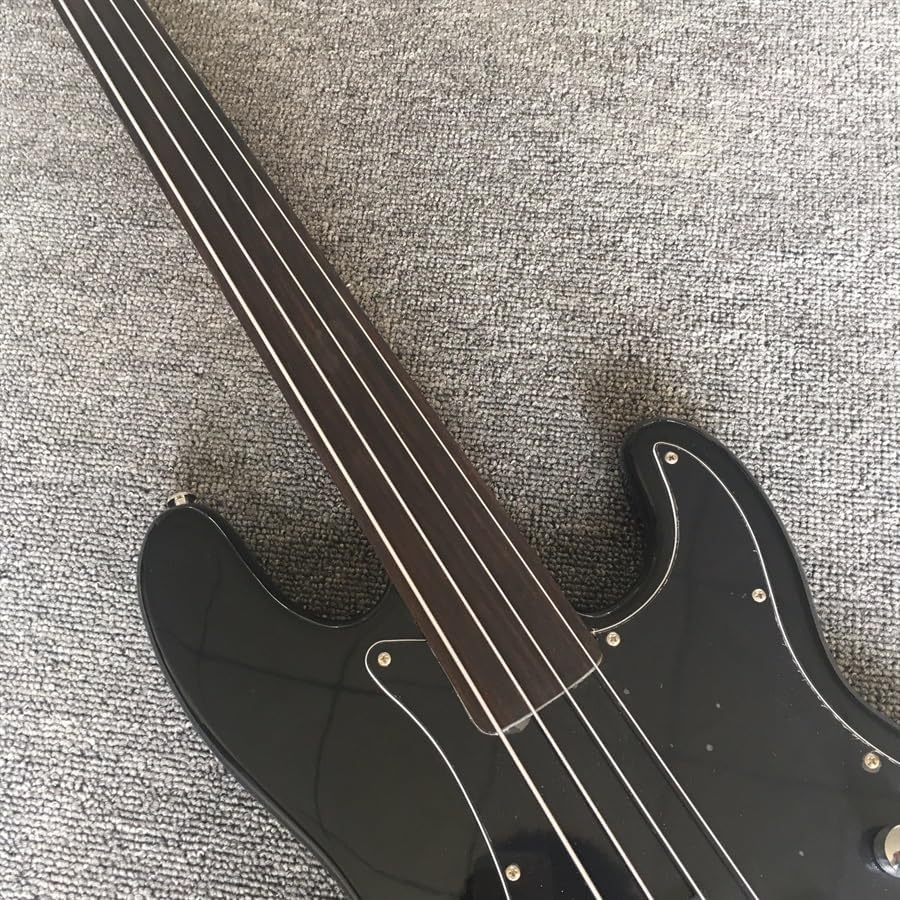 Customized 5-String no product bass, black, real photos