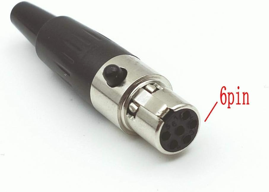 Davitu Electrical Equipments Supplies - 100pcs Mini XLR Female 3pin 4pin 5pin 6pin Audio Microphone connector - (Pins: 3pin)