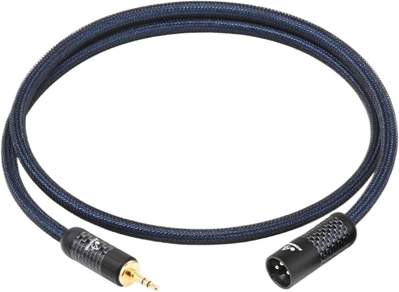 HiFi 3.5 to XLR Audio Cable Pure Silver Male to Male/Female Stereo 3.5mm Jack to XLR Balanced Audio Cord for Microphone(0.5m)