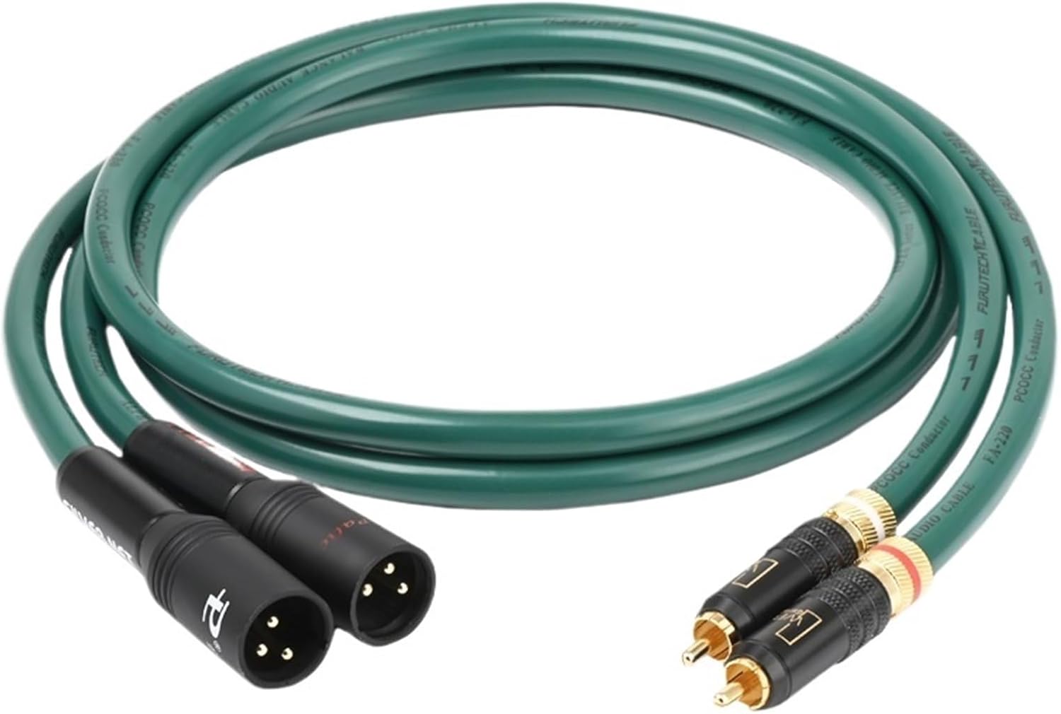 2RCA to 2XLR Cable Premium 2-core with Shielding Audio Cable RCA to XLR Interconnect Cable(3.5 m)