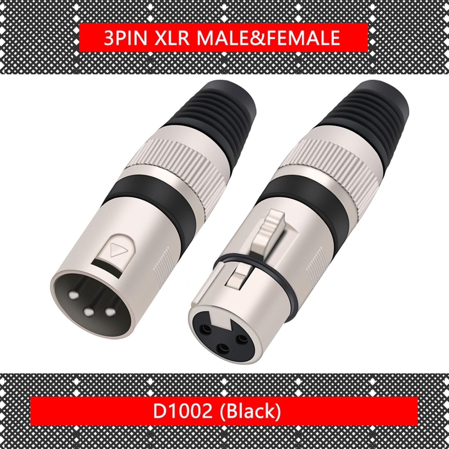 10Sets/lot 3 Pin XLR Connectors Male+ Female 3 Pole XLR Plug Jack Socket Microphone MIC Cable Terminal Wire Connector (Color : 10xM 10xF-Green)