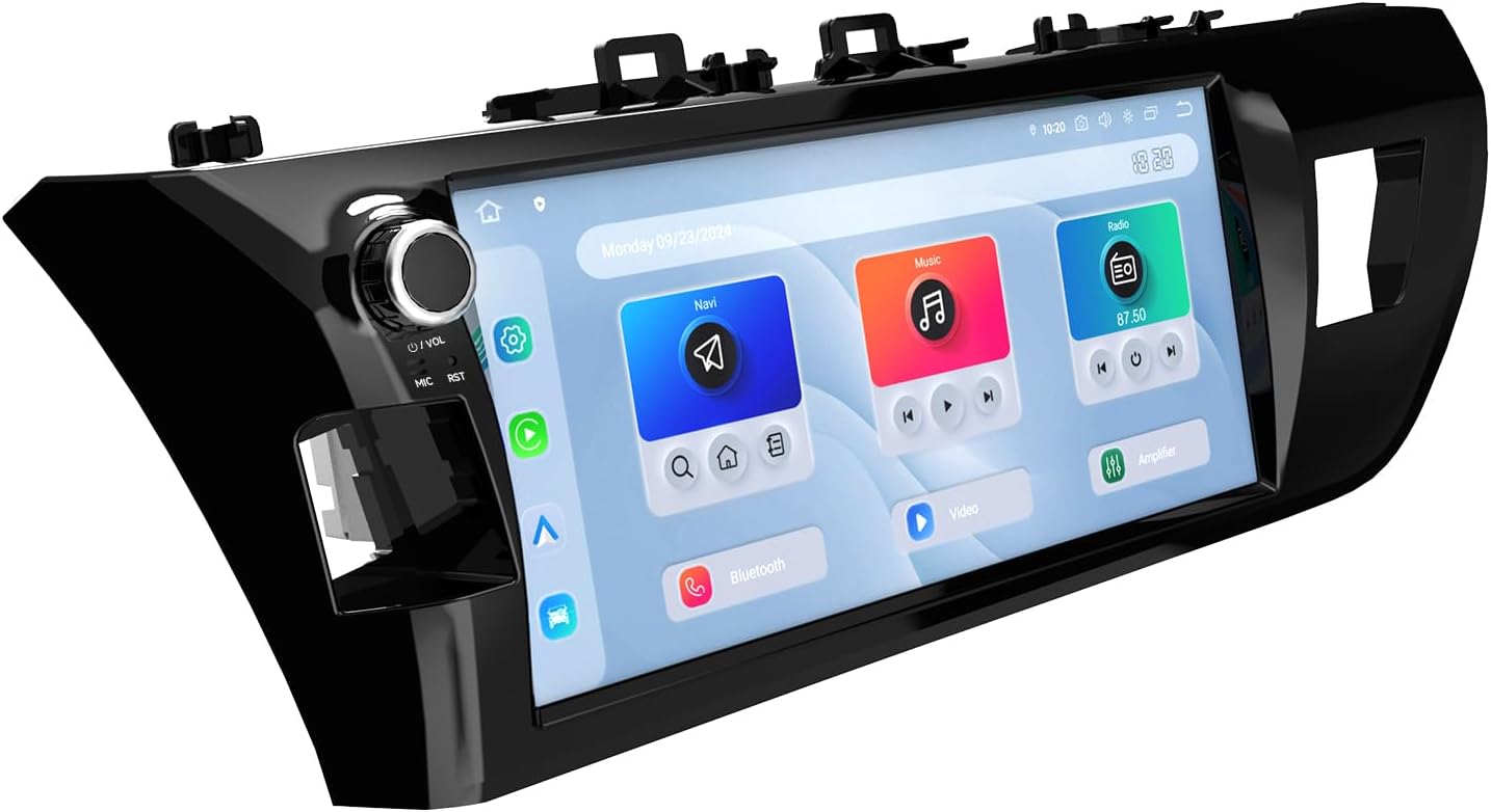 Dasaita Android 13 Car Stereo for Toyota Corolla 2014 2015 2016 with Wireless Carplay & Android Auto, 4G LTE & 5G WiFi, 10.33