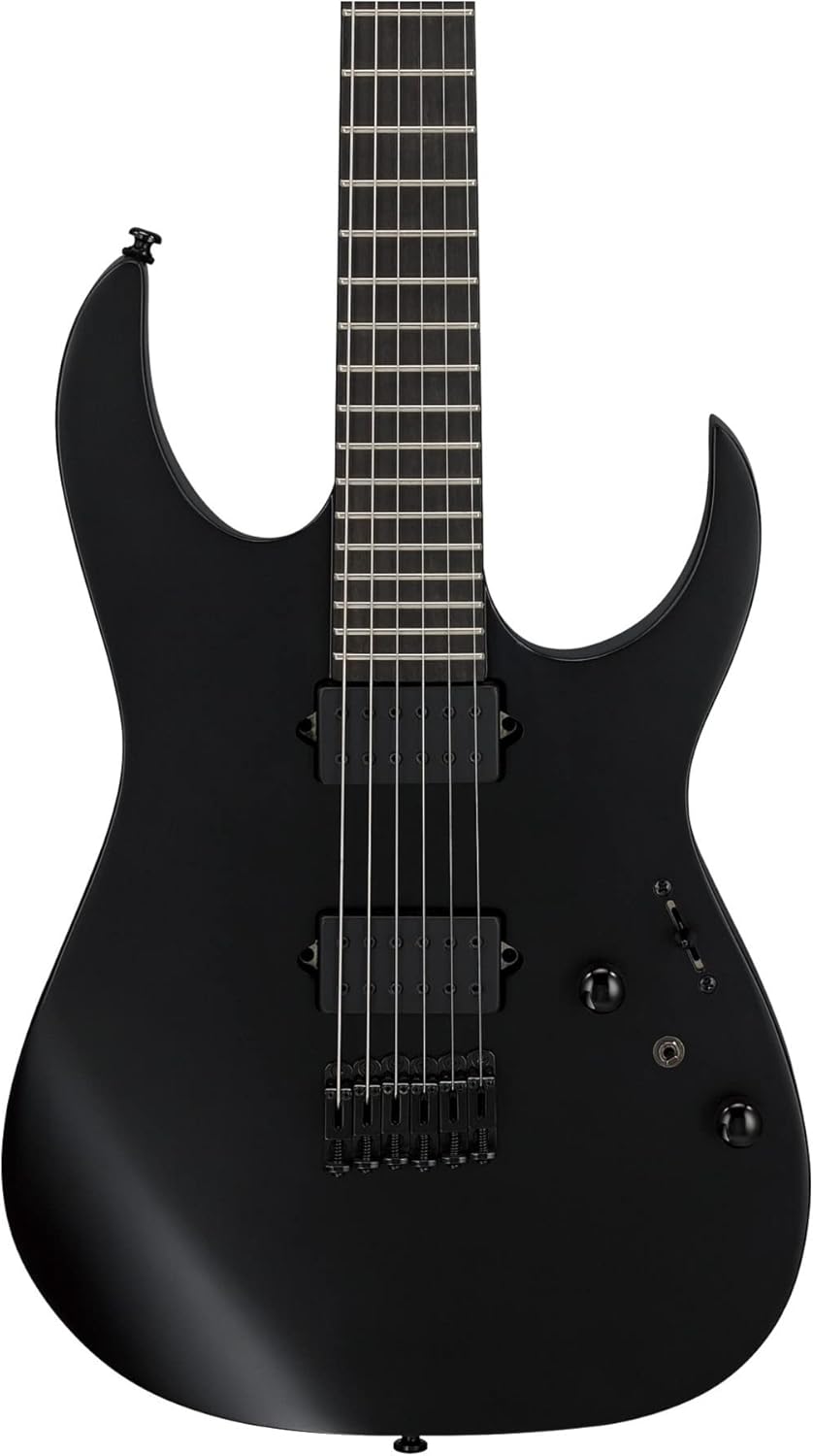 Ibanez RGRTB621 Iron Label Electric Guitar - Black Flat