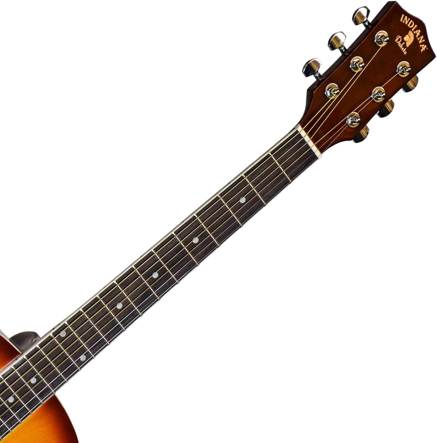 INDIANA 6 String Acoustic Guitar, Right, Tobacco Sunburst (IDA-TB)