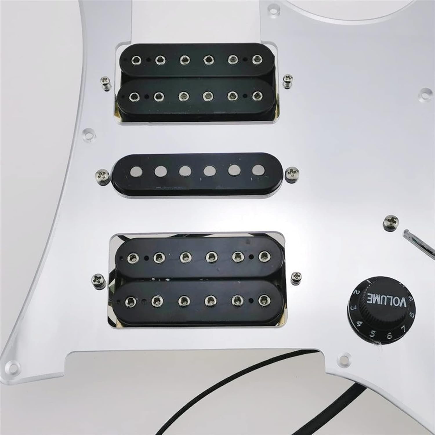 Electric Guitar Pickups Alnico Pickups HSH Mirror Pickguard Electric Guitar Pickup 1 Set for Ibanez RG Loaded Pickguard (Color : 07)