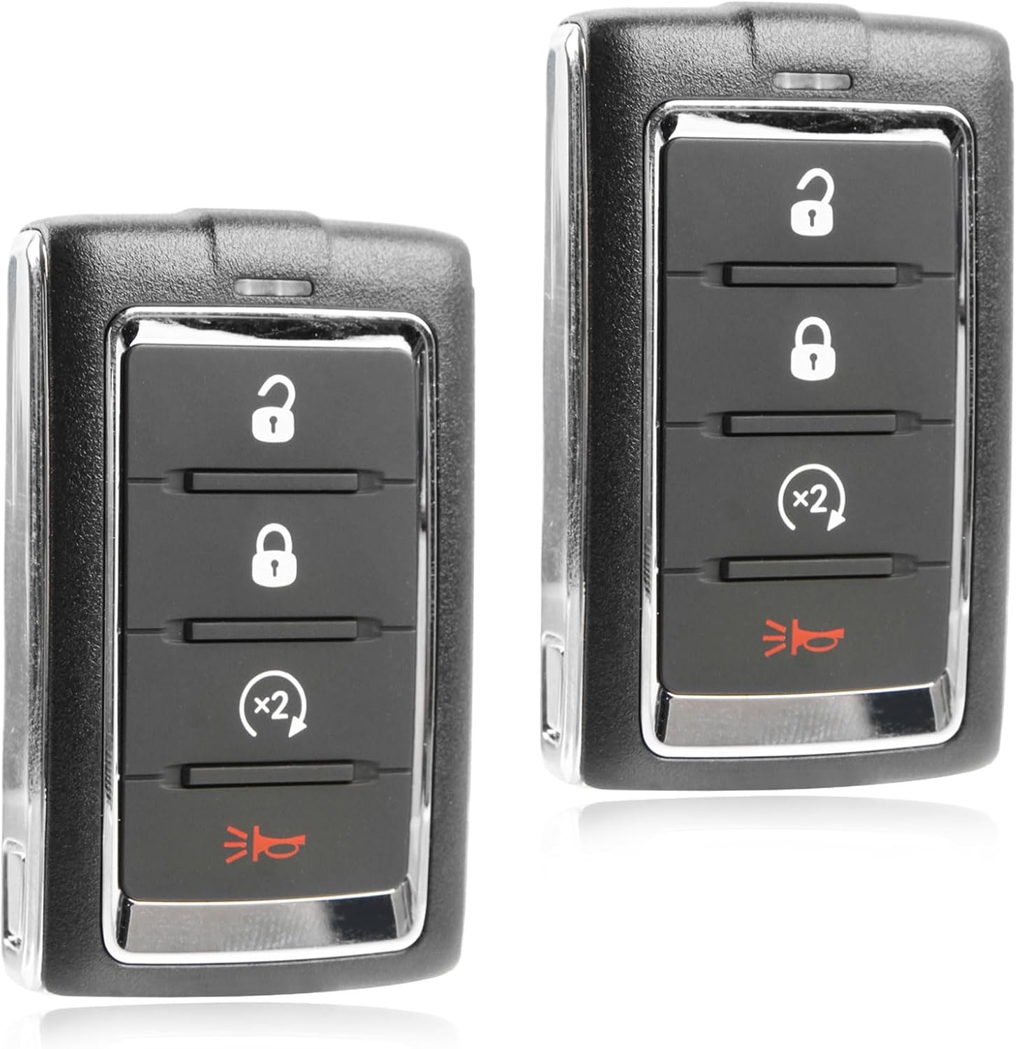 2X USARemote Keyless Entry Remote Car Key Fob 4-Button Replacement for 2021 - 2023 Jeep Wagoneer Grand Cherokee (M3NWXF0B1, 685169738AA, 433 Mhz)