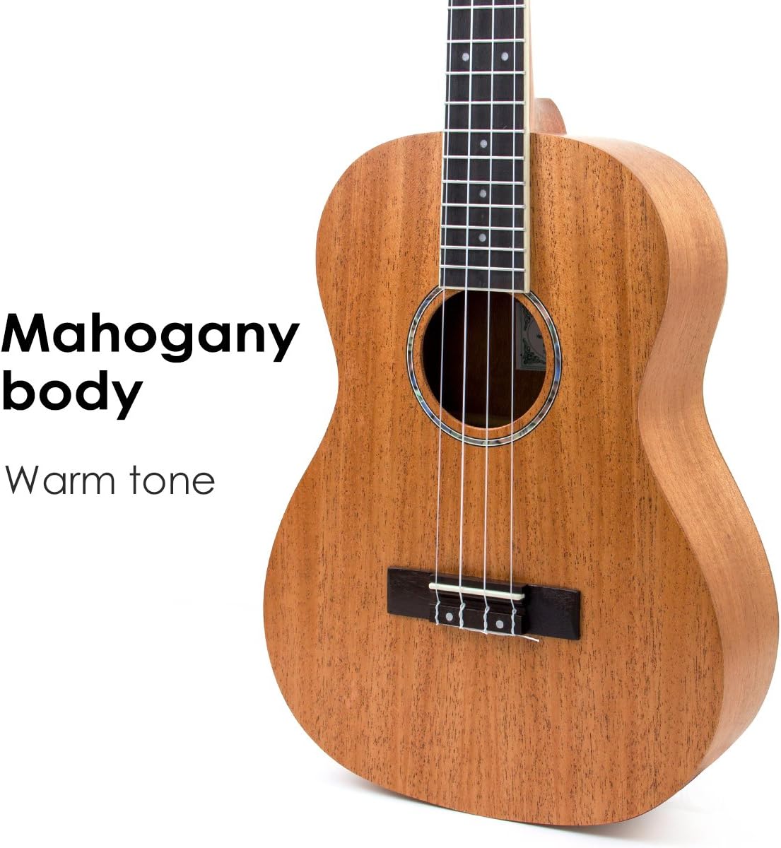 Kmise Baritone Ukulele 30 Inch Mahogany Ukelele 4 String Hawaii Guitar Uke G-C-E-A from Kmise