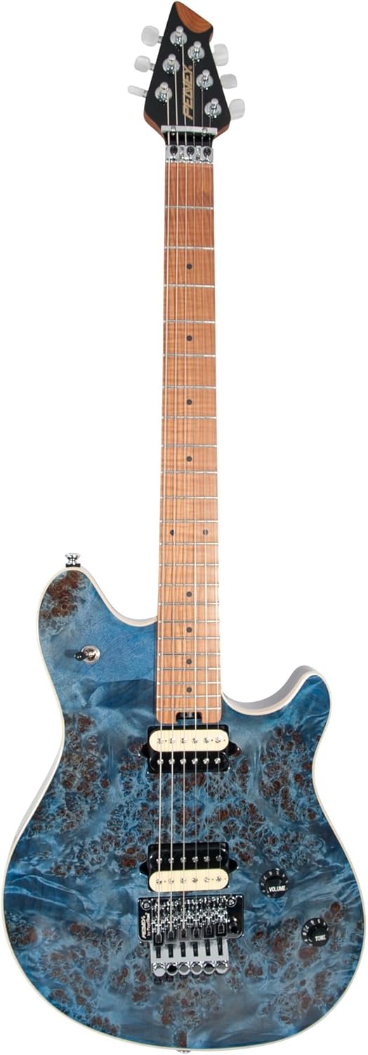 Peavey HP 2 Poplar Burl RM Tranparent Blue Electric Guitar